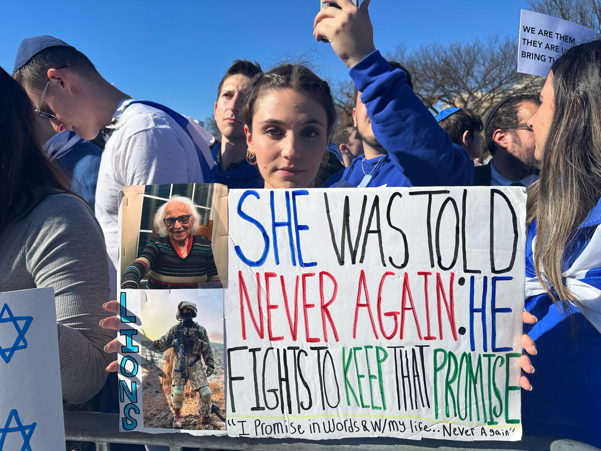 Record crowd on National Mall demands release of hostages, condemns ...