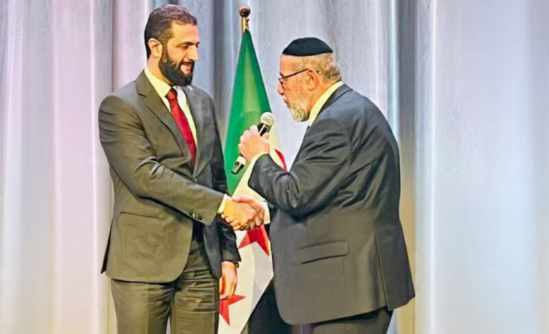Syrian American rabbi blesses Syrian president in Washington