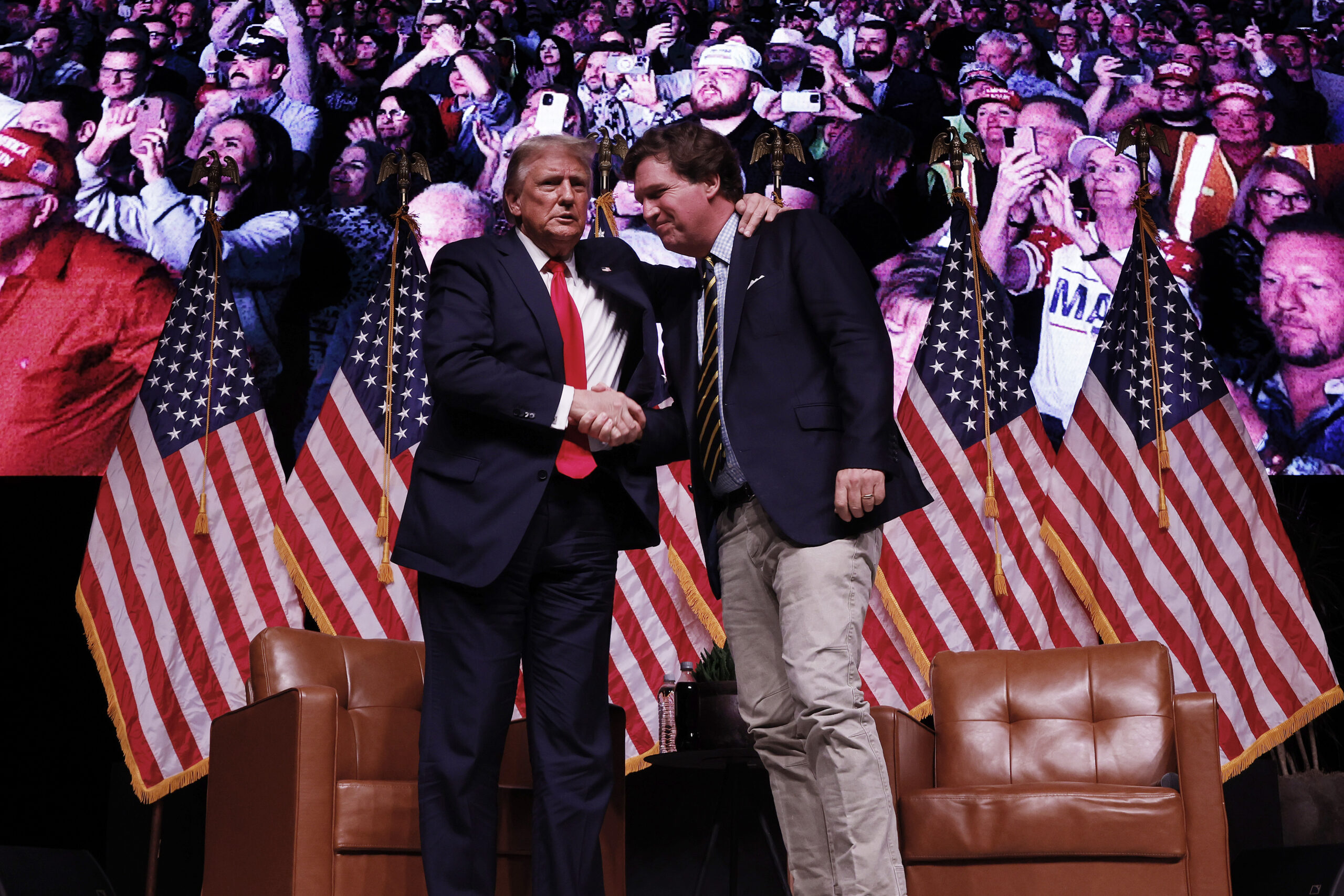 Tucker Carlson’s personal ratings nosedive, as Trump slams his former ally