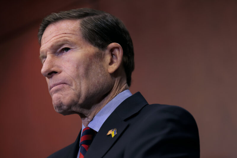 Sen. Richard Blumenthal says he wants to work to restore bipartisan support for Israel