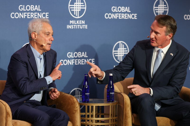 At Milken summit, Youngkin backs Trump’s war against Iran