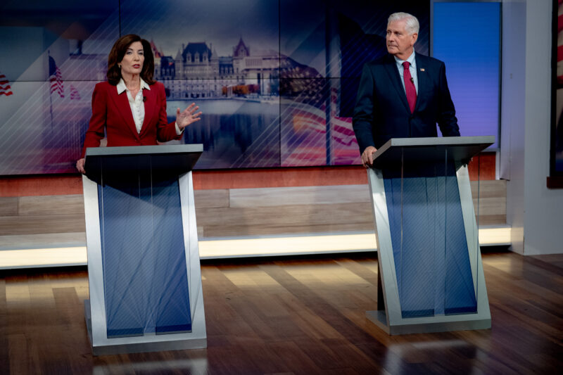 Debating Hochul, Blakeman reiterates graphic warnings about anti-Israel protesters 